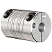 Ruland PCR Clamping Beam Coupling, Polished Aluminum, Inch