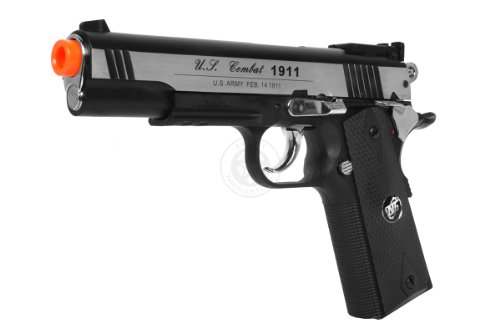 500 FPS WG Full Metal 1911 Special Combat High-Powered CO2 Non Blowback Pistol - 2-TONE US ARMY SPECIAL EDITION On Sale