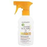 Garnier Ambre Solaire Kids Suntan Trigger Spray SPF30 Colour Control High Protection Coloured Spray 200ml with Cactus Nutriflavones & Vitamin E