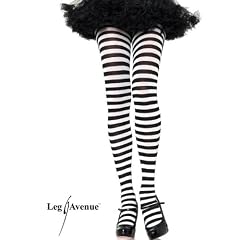 Leg Avenue - Nylonstrumpfhose gestreift - LA 7100