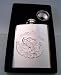Kitchen & Housewares : Stainless Steel Chrome Finish Fish Fishing Flask -8oz