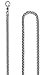 Aoiy Men's Stainless Steel Weightlifting Barbell Pendant Necklace, 24