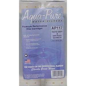 CUNO 55417-05 Aqua-Pure Drinking Water System Replacement Carbon Filter Cartridge (5 Micron Nominal) AP-117 2PK