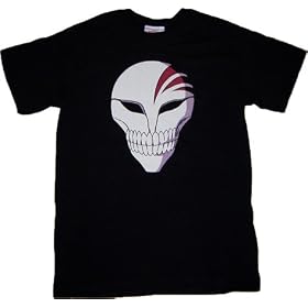 Bleach: Ichigo's Hollow Mask Black T Shirt