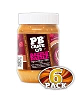PB Crave Natural Peanut Butter, Razzle Dazzle, 16oz Jars, (Pack of 6)