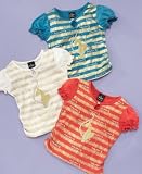 Baby Phat - Baby Phat Little Girl Metallic-Stripe Logo Tee