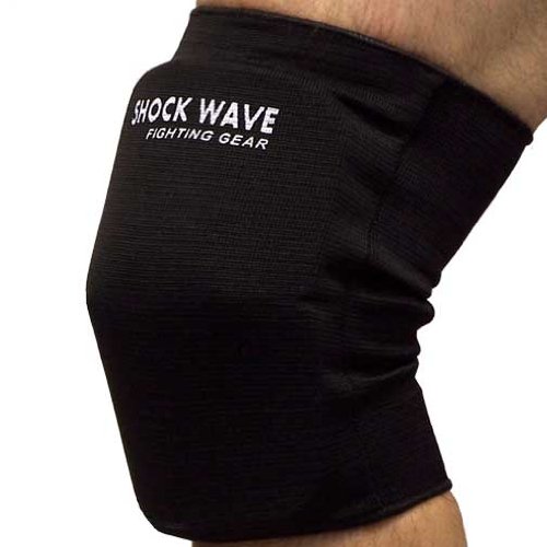 Shock Wave Elastic Cloth Knee Pads - Black