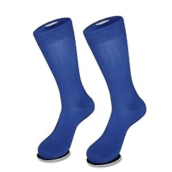 1 Pair of Antonio Ricci ROYAL BLUE Men's COTTON Dress SOCKS NEW