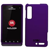 EMPIRE Purple Rubberized Hard Case Cover for Verizon Motorola Droid 3 XT883 ....