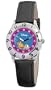 Disney Kids' D812S006 Nemo and Sea Turtle Time Teacher Black Leather Strap Watch