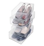 Clear Vue Women's Shoe Box - 4/PK