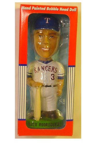 Alex Rodriguez - Texas Rangers - #3 - Hand Painted Bobble Head Doll