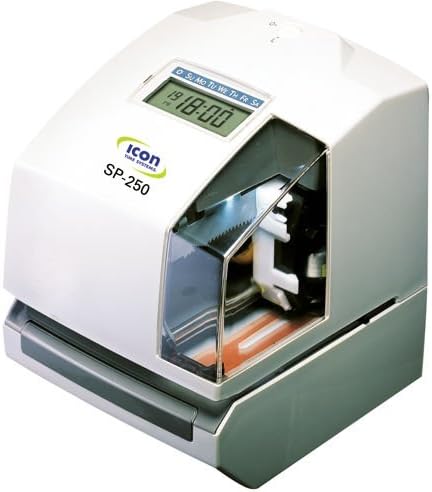 Icon Time Systems SP-250 Electronic Time Clock with Time and Date Stamp
