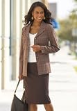 Glen Plaid Skirt Suit