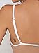 Choies Women's White Sexy Lace Deep V Neck Spaghetti Strap Crop Top Beach Crop Top