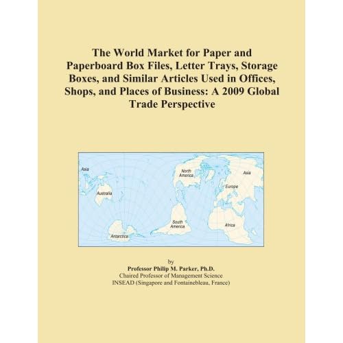 The 2009 Import and Export Market for Paper and Paperboard Box Files, Letter Trays, Storage Boxes, and Similar Articles Used in Offices, Shops, and Places of Business in Germany Icon Group International
