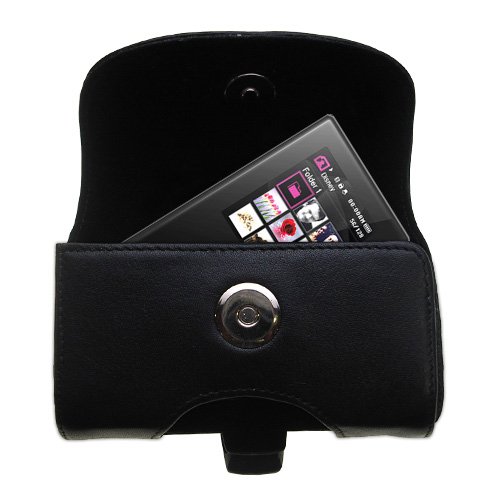 Horizontal Leather Case with Belt Clip/Loop for the Samsung YP-S5