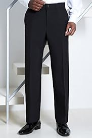 Big Tall Flat Front Straight Leg Trousers