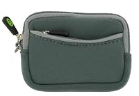 3n1 Combo Kit - Mini Neoprene Sleeve Case for Canon Camera Canon Powershot (Canon Camera NOT included), Grey