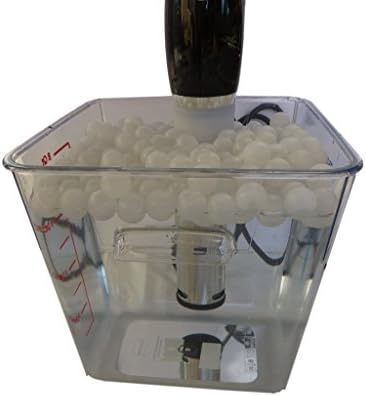 Sous Vide Container and Floating Ball Lid Cover Kit Bundle 8QT (Small)