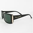 MARC JACOBS SUNGLASSES 097/S BLACK 807 85 (GRAY GREEN LENS)