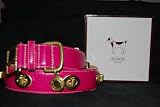 Coach Pink Turnlock Dog Collar Xl