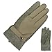 Men's Leather Patch Driving Gloves - Camel Tan