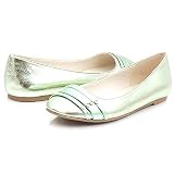 Qupid Roaming08 Flats 6 Green