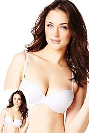 2 Pack Cotton Rich Padded Underwired T-Shirt A-DD Bras