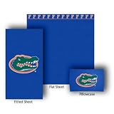 NCAA Florida Gators Fitted/Flat Bed Sheet and Pillow Case Set