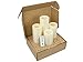 Ivory Flameless Real Wax Candles with Remote 4, 5, 6, and 8-Inch Unscented LED Candles of 4
