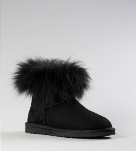 Australia Womens Boots Aukoala Sheepskin Warm Nataleta_Black_Us Size 9 On Sale