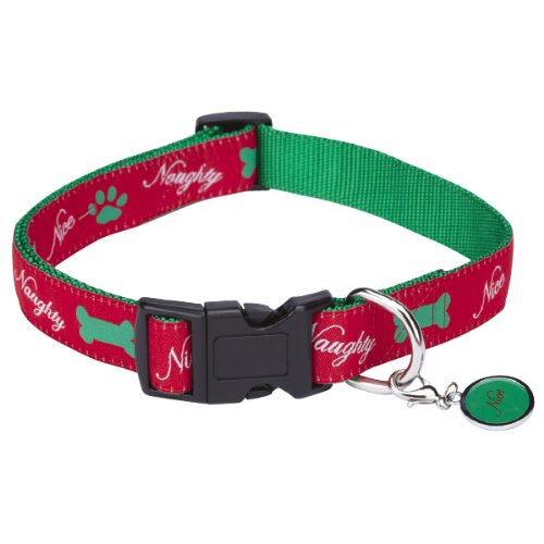 Naughty or Nice Dog Collar Medium