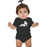 Baby Rock 'n Roll One-Piece, Mudflap Girl, Black, 3-6