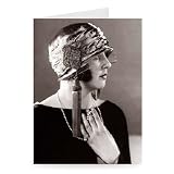 Hat fashion - April 1924 - Greeting Card (Pack of 2) - 7x5 inch - Art247 - Standard Size - Pack Of 2
