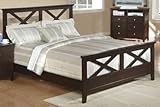 Beautiful Solid Wood Queen Bed in Espresso Finish Pds F90167