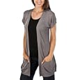 Mossimo® Black: Women's Pocket Cardigan Sweater - Grey L