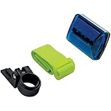 SE FL26BLY25 5-LED Blue Safety Flasher with Bicycle Attachment & Arm Strap
