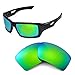 Walleva Replacement Lenses for Oakley Eyepatch 2 Sunglasses -Multiple Options (Emerald Mirror Coated - Polarized)