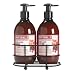 Upper Canada Soap And Candle Naturally Caddy Set,  Cranberry Moro Orange, 2, 12-Ounce...