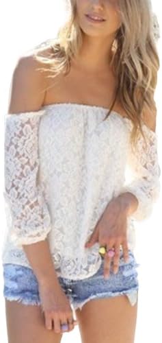 MS New Sexy and Fashion Women/Lady Strapless Lace Backless Shirt Nightclub M