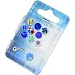 14 Gauge Multi Blue 10 Ball Interchangeable Belly Ring Pack