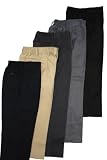 Armani Martillo Boys Flat Front Elastic Waist Twill Pants - More Colors Available (Sizes 6-16)