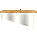 Tycoon Percussion 36 Chrome Chimes With  Natural Finish Wood Bar