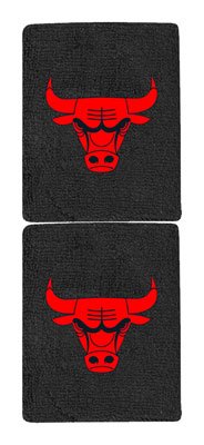 Chicago Bulls Team Color Wristband - Black