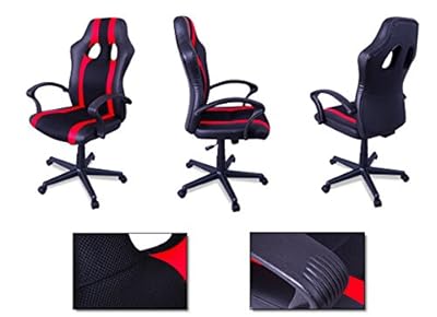 Malibu Racing Mesh Office Chair (Racer Red)