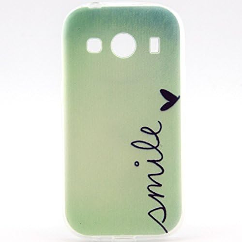 Eforcase Samsung Galaxy Ace 4 LTE G357 Case,Galaxy Ace 4 LTE G357 Flexible TPU Skin Back Cover,Soft Gel Silicone Protective Cover Case for Galaxy Ace 4 LTE G357 - Smile