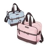 BabyEssentialsBlueorPinkDotsRibbonBabyDiaperBag/Cooler