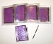 5 New Purple Paisley Memo Book Notepad Case w/ Pen