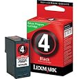 Lexmark #4 18C1974 Inkjet Cartridge (Black) in Retail Packaging for Lexmark X2690, X4690, Z2390, Z2490 Printers
